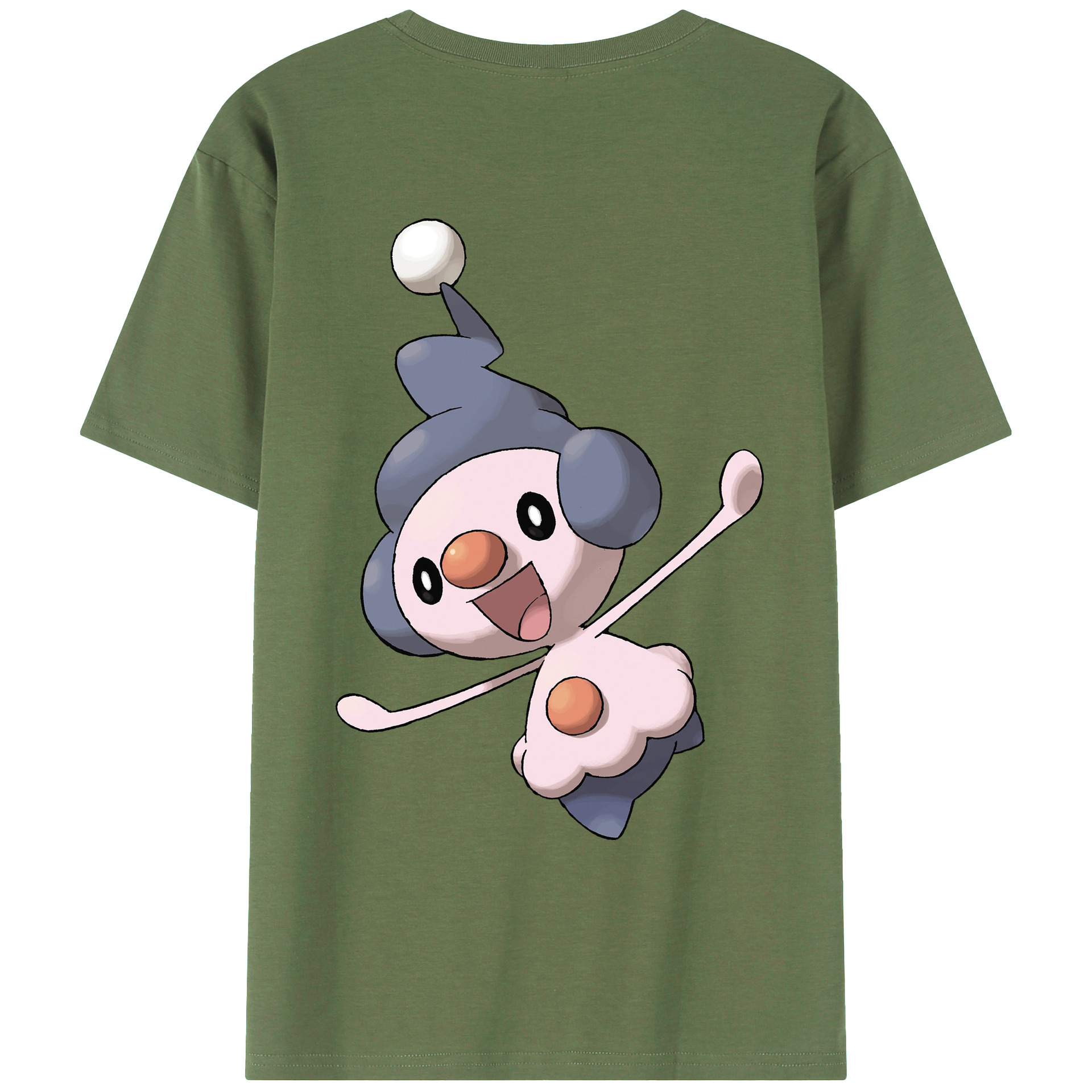 （画像用） ポケットモンスター Pokémon 綿100％ メンズ半袖Tシャツ（バックプリント） 通気性